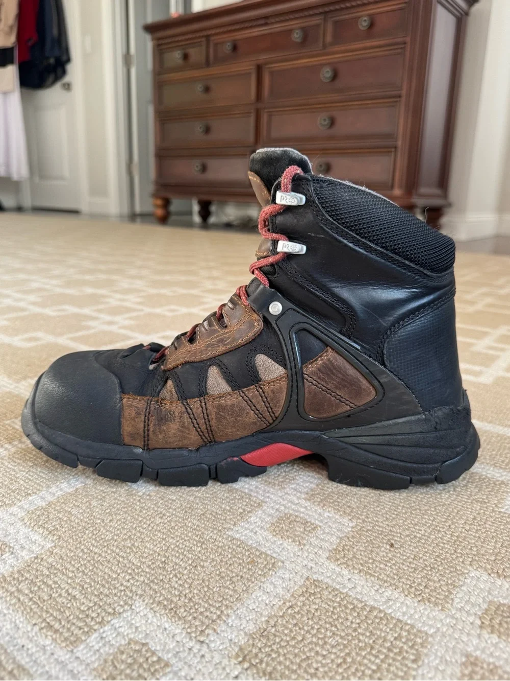 Timberland PRO Hyperion Waterproof Alloy Toe Work Boots Outdoor Utility Brown 8
